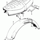 CL125S1 Seat @ rear fender