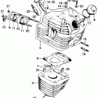 CL125S1 Цилиндр и головка цилиндра