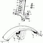 CL125S1 Steering stem @ front fender