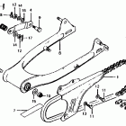 CT70K3 Swingarm @ chain case