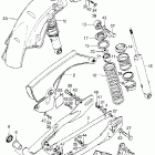 XL175K1 Swingarm @ rear shock absorber @ rear fender