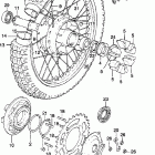 XL250K1 Заднее колесо
