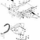 XL250K1 Swingarm @ drive chain k1-k2