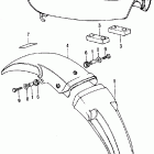 XR75K1 Seat @ rear fender