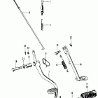 SL70K1 Rear brake @ side stand