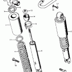 CB450K5 Rear shock absorber k5-k7
