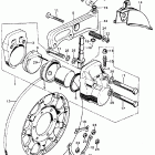 CB450K5 Front brake caliper  @ frontbrake disk k5-k7