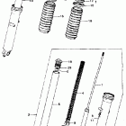 CB450K5 Front shock absorber k5-k7