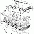 CB500K1 Cylinder head @ camshaft