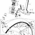 CB500K1 Steering stem @ front fender