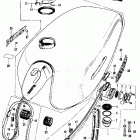 CB500K1 Fuel tank @ fuel valve