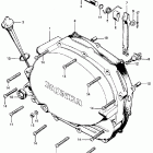 CL100S2 Right crankcase cover  @ clutch lever