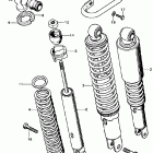 CL450K5 Rear shock absorber k5-k6