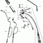 CL450K5 Right handle switch @ right cable @ right lever