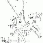 CT70K1 Brake pedal @ side stand  @ step