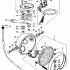 CT70K1 Headlight @ speedometer