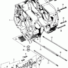 CT70K1 Crankcase @ oil pump