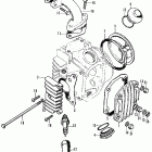 CT70K1 Cylinder head cover  @ inletpipe @ spark plug
