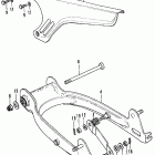 CT70K1 Swingarm @ chain case