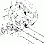 CT90K4 Crankcase @ oil pump