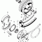 CT90K4 Front wheel @ front brake