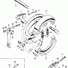 CB175K5 Rear brake @ panel