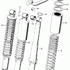 CB175K5 Rear shock absorber k4-k6