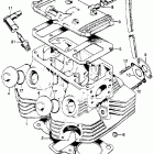 CB175K5 Cylinder head @ cylinder head cover