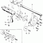 CB750K1 Gearshift fork @ drum