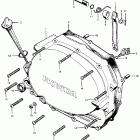 CL100K1 Right crankcase cover  @ clutch lever