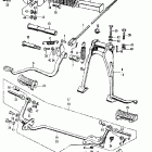 CL350K3 Brake pedal @ step @ stand