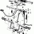 CB450K3 Brake pedal @ main stand  @ step