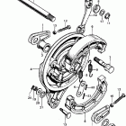 CB450K3 Задний тормоз
