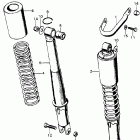 CB450K3 Rear shock absorber k3-k4
