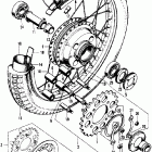 CB450K3 Заднее колесо