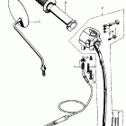 CB450K3 Right handle switch @ right cable
