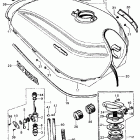 CB450K3 ТОПЛИВНЫЙ БАК