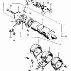 CB450K3 Gearshift drum @ shift fork