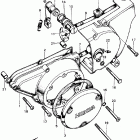 CB450K3 Крышка картера левая