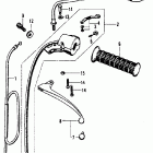 CB450K3 Left handle switch @ left lever @ left cable