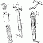 CL350K2 Rear shock absorber k2-k3