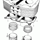 CL350K2 Cylinder @ piston