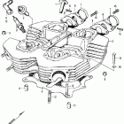 CL350K2 Cylinder head @ spark plug