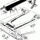 CL350K2 Drive chain @ case @ swingarm