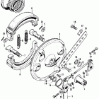 CL350K2 Front brake @ panel