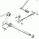 CL350K2 Gearshift spindle @ change pedal