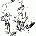 CL450K3 Cam chain @ tensioner  @ guideroller