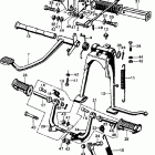 CL450K3 Rear brake rod @ pedal