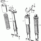 CL450K3 Rear shock absorber k3-k4