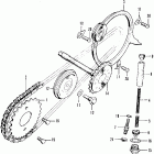 CT90K1 Cam chain @ chain tensioner